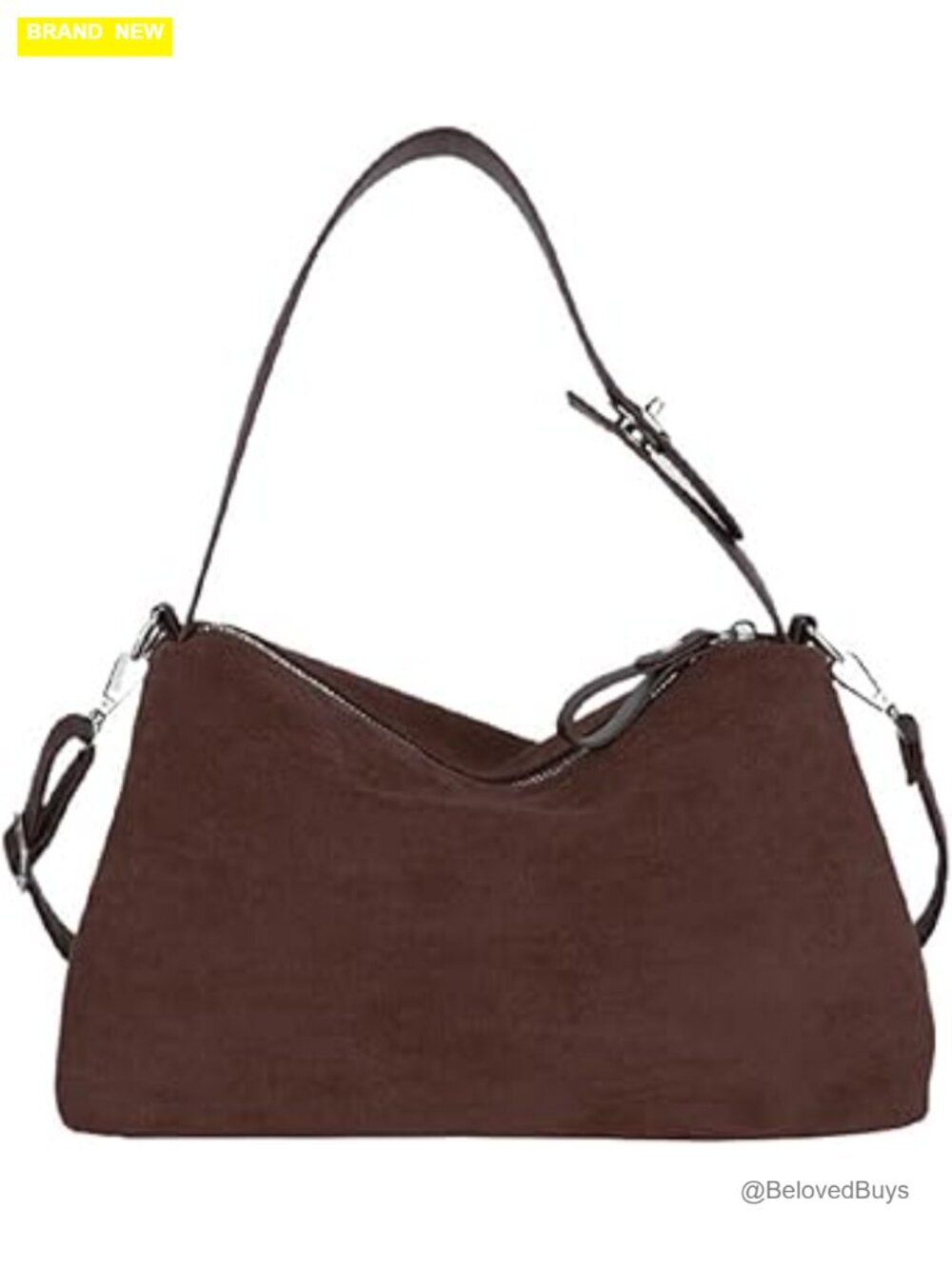 Suede Velvet Hobo Shoulder Bag Crossbody Purse Tote